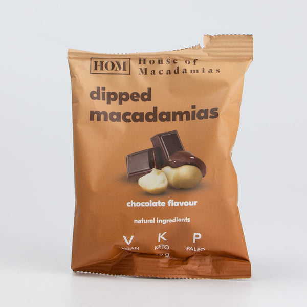 House Of Macadamia Dipped Nuts 12x40g Chocolate - Sports & Nutrition at MySupplementShop by House Of Macadamia