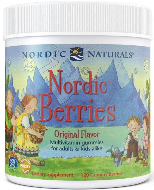 Nordic Naturals Nordic Berries Multivitamin Cherry Berry 120 gummy berries - Vitamins & Minerals at MySupplementShop by Nordic Naturals
