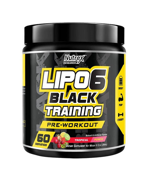 Nutrex Lipo-6 Black Training, Tropical Punch - 264 grams - Default Title - Pre & Post Workout at MySupplementShop by Nutrex