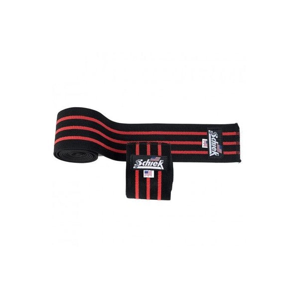 Schiek 1178 Knee Wraps with Velcro - 78 inch - Black - Knee Wraps at MySupplementShop by Schiek Sports