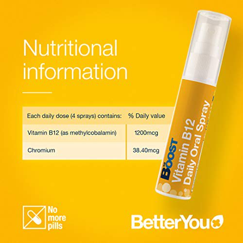 BetterYou Boost Daily Vitamins B12 Oral spray 25ml - Vitamins & Minerals at MySupplementShop by BetterYou