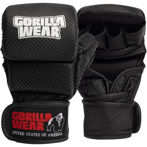 Gorilla Wear Ely MMA Sparring Gloves - Black/White - L/XL - Gloves at MySupplementShop by Gorilla Wear