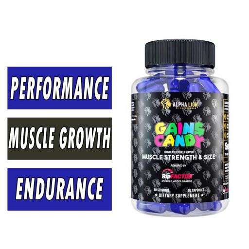 Alpha Lion Gains Candy RipFactor 60Caps - Sports Nutrition at MySupplementShop by Alpha Lion