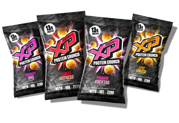 TOTAL XP Protein Crunch - Tasty High Protein Snacks 12 x 24g - Savoury Snack at MySupplementShop by Total XP