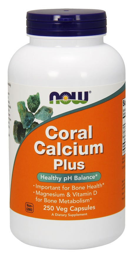 NOW Foods Coral Calcium Plus - 250 vcaps - Health and Wellbeing at MySupplementShop by NOW Foods