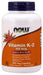 NOW Foods Vitamin K-2, 100mcg - 250 vcaps - Vitamins & Minerals at MySupplementShop by NOW Foods