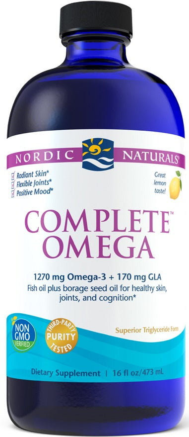 Nordic Naturals Complete Omega, 1270mg Lemon - 473 ml - Omegas, EFAs, CLA, Oils at MySupplementShop by Nordic Naturals