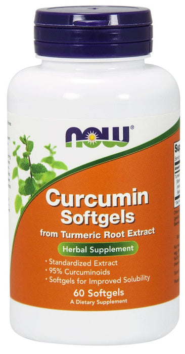 NOW Foods Curcumin - 60 softgels - Health and Wellbeing at MySupplementShop by NOW Foods