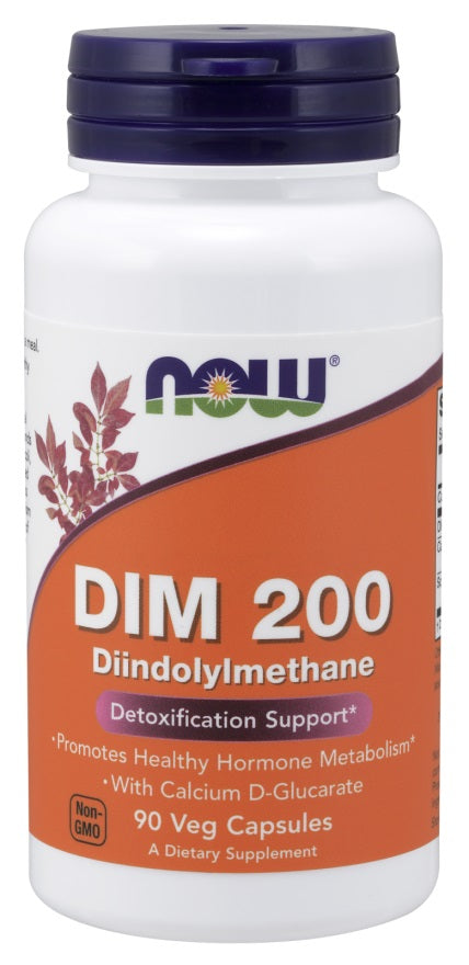 NOW Foods DIM 200 Diindolylmethane - 90 vcaps - Health and Wellbeing at MySupplementShop by NOW Foods