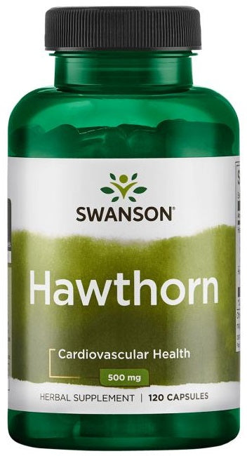 Swanson Hawthorn Extract, 500mg - 120 caps - Health and Wellbeing at MySupplementShop by Swanson