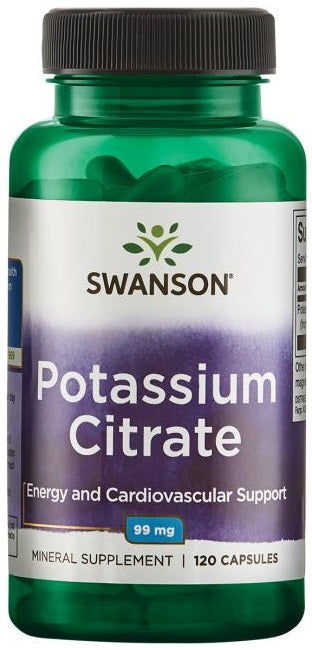 Swanson Potassium Citrate, 99mg - 120 caps - Default Title - Vitamins & Minerals at MySupplementShop by Swanson