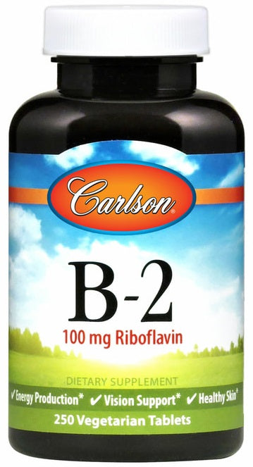 Carlson Labs Vitamin B-2, 100mg - 100 vegetarian tabs - Vitamins & Minerals at MySupplementShop by Carlson Labs