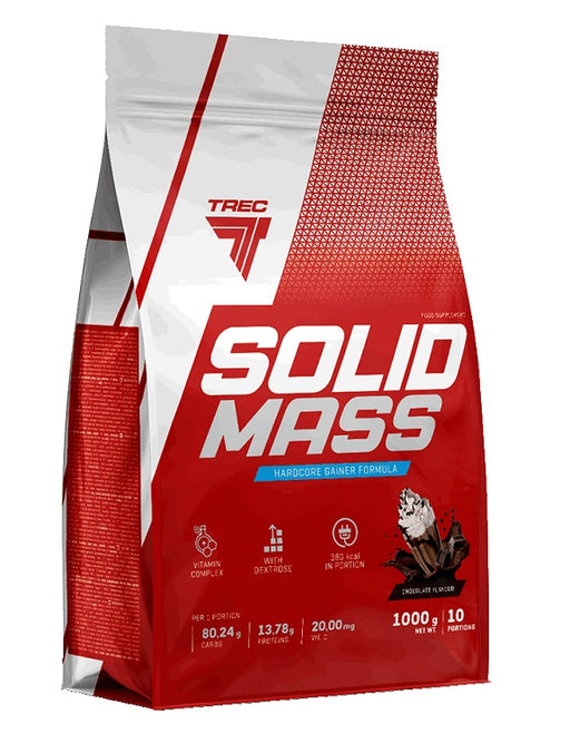 Trec Nutrition Solid Mass, Vanilla - 1000 grams - Default Title - Weight Gainers & Carbs at MySupplementShop by Trec Nutrition