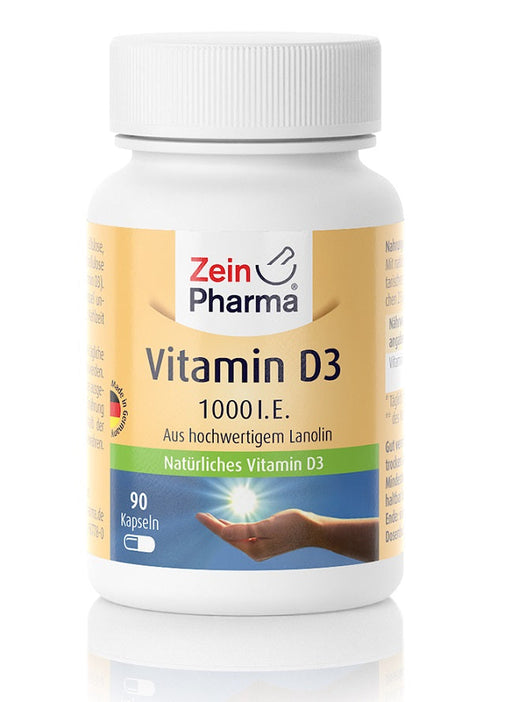 Zein Pharma Vitamin D3, 1000 IU - 90 caps - Vitamins & Minerals at MySupplementShop by Zein Pharma