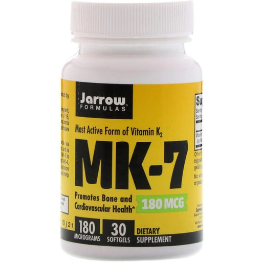 Jarrow Formulas Vitamin K2 MK-7, 180mcg - 30 softgels - Vitamins & Minerals at MySupplementShop by Jarrow Formulas