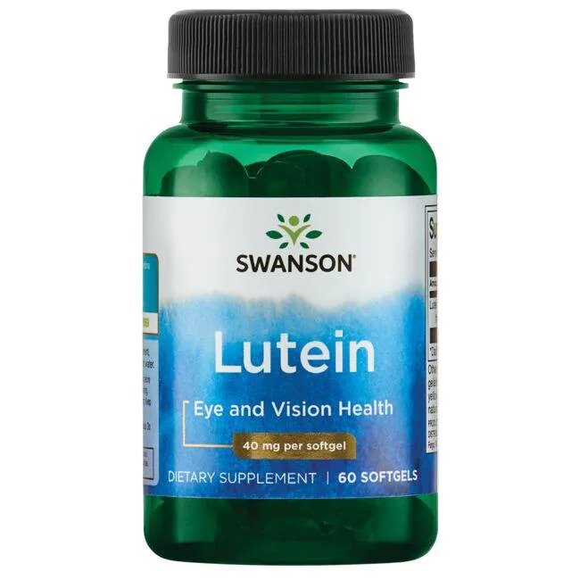 Swanson Lutein, 40mg - 60 softgels - Health and Wellbeing at MySupplementShop by Swanson