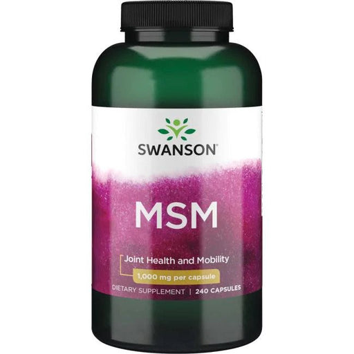 Swanson MSM Methylsulfonylmethane, 1000mg - 240 caps - Joint Support at MySupplementShop by Swanson