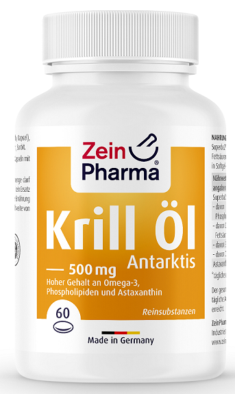 Zein Pharma Krill Oil Antarctic, 500mg - 60 caps - Health and Wellbeing at MySupplementShop by Zein Pharma