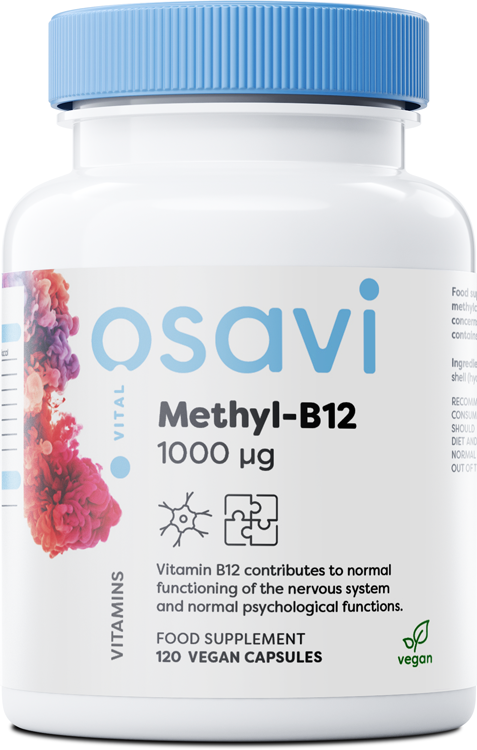 Osavi Methyl-B12, 1000mcg - 120 vegan caps - Health and Wellbeing at MySupplementShop by Osavi