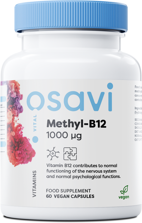 Osavi Methyl-B12, 1000mcg - 60 vegan caps - Sports Supplements at MySupplementShop by Osavi