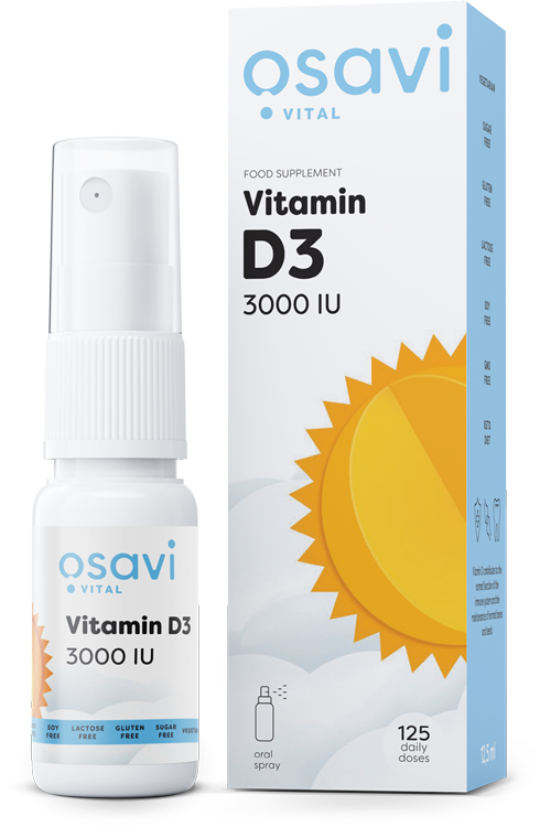 Osavi Vitamin D3 Oral Spray, 3000IU - 12.5 ml. - Vitamins & Minerals at MySupplementShop by Osavi