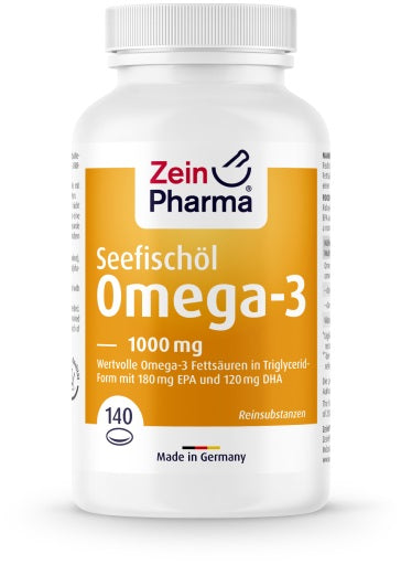 Zein Pharma Omega-3, 1000mg - 140 caps - Health and Wellbeing at MySupplementShop by Zein Pharma