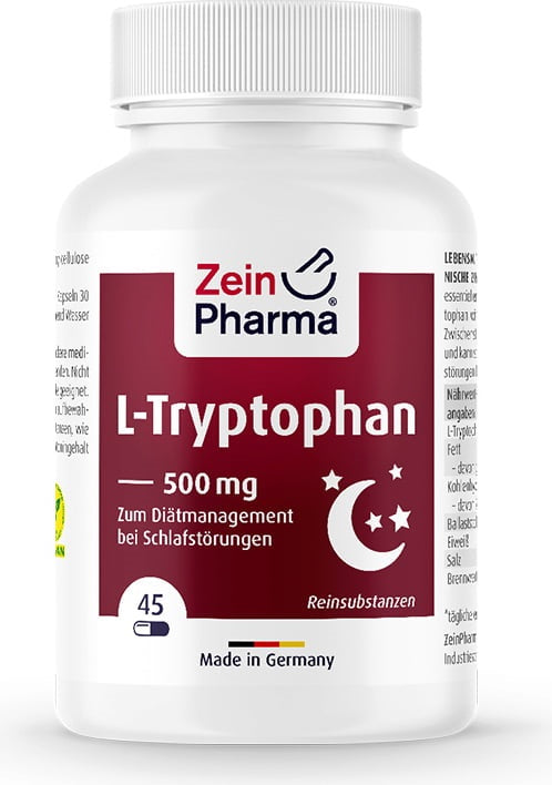 Zein Pharma L-Tryptophan, 500mg - 45 vcaps - Sports Supplements at MySupplementShop by Zein Pharma