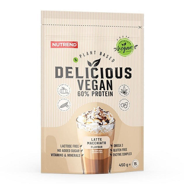 Nutrend Delicious Vegan, Latte Macchiato - 450 grams - Default Title - Protein at MySupplementShop by Nutrend