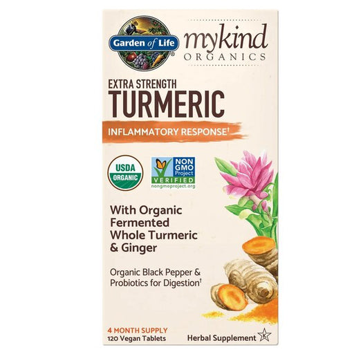 Garden of Life Mykind Organics Extra Strength Turmeric - 120 vegan tabs - Vegan Products at MySupplementShop by Garden of Life