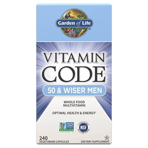 Garden of Life Vitamin Code 50 & Wiser Men - 240 vcaps - Vitamins & Minerals at MySupplementShop by Garden of Life