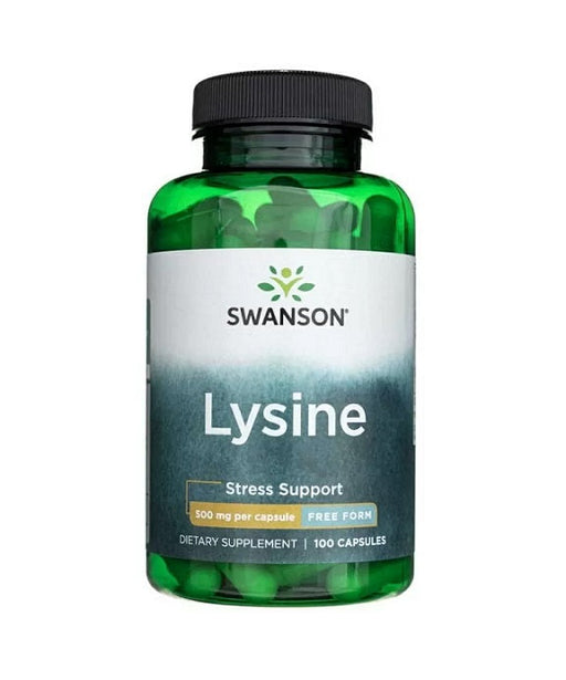 Swanson Lysine, 500mg Free-Form - 100 caps - Amino Acids and BCAAs at MySupplementShop by Swanson