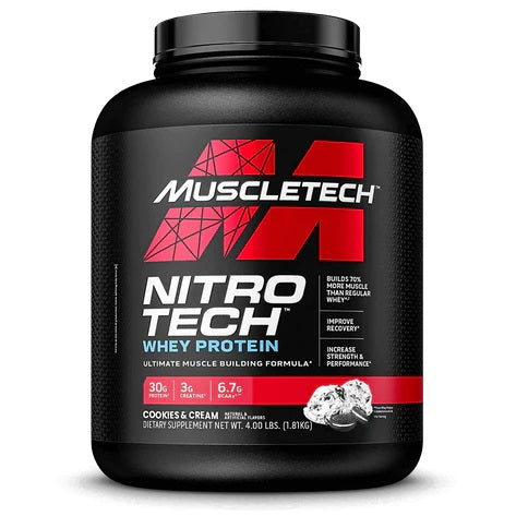 MuscleTech Nitro-Tech, Cookies & Cream - 1800 grams - Default Title - Creatine Supplements at MySupplementShop by Muscletech