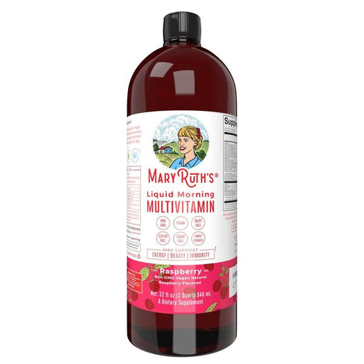 MaryRuth Organics Liquid Morning Multivitamin, Raspberry - 450 ml. - Vegan Products at MySupplementShop by MaryRuth Organics