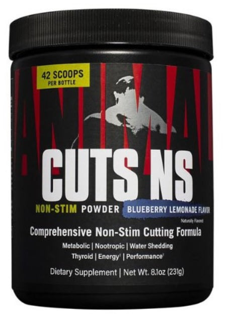 Animal Cuts Non-Stim Powder, Blueberry Lemonade - 231g - Pre Workout at MySupplementShop by Universal Nutrition