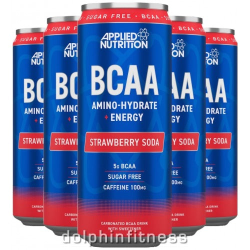 Applied Nutrition BCAA Can 24x330ml Strawberry Soda - Sports Supplements at MySupplementShop by Applied Nutrition